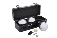 Engelhart Jeu de boules 3 ballen in zwarte aluminium koffer - thumbnail