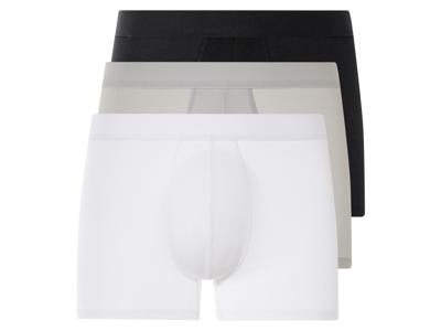 LIVERGY 3 heren boxers (Zwart/Lichtgrijs/Wit, L)