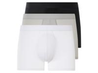 LIVERGY 3 heren boxers (Zwart/Lichtgrijs/Wit, L) - thumbnail