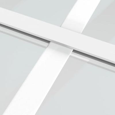 VidaXL Schuifdeur 76x205 cm esg-glas en aluminium wit