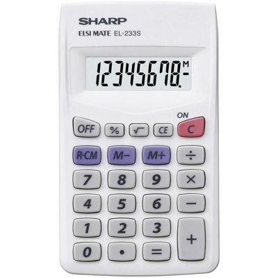 Citizen SH-EL233S Calculator Sharp EL233S Grijs Hand 8 Digit