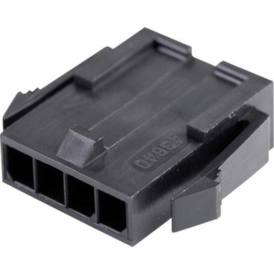 Molex 436400400 Female behuizing (kabel) Totaal aantal polen: 4 Rastermaat: 3 mm Inhoud: 1 stuk(s) Bag