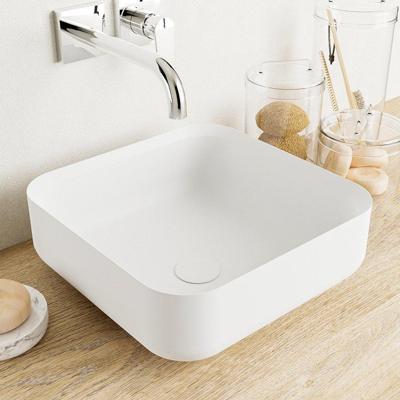 MONDIAZ BINX Waskom solid surface 36cm kleur Talc / Talc MONDIAZ BINX Waskom solid surface 36cm kleur Talc / Talc