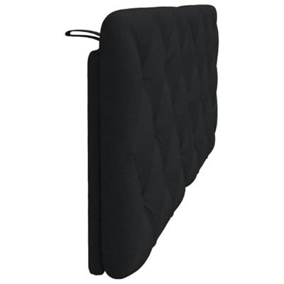 Hoofdbordkussen 140 cm stof zwart