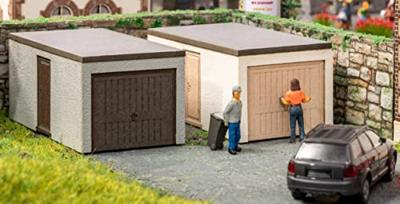 NOCH 14319 H0 2 Laser-Cut minis kant-en-klare garages Bouwpakket NOCH 14319 H0 2 Laser-Cut minis kant-en-klare garages Bouwpakket