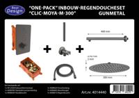 Best Design Regendoucheset One Pack Inbouw Thermostaat Moya M300 Gunmetal - thumbnail