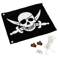 AXI Piratenvlag zwart-wit 55x45 cm A507.012.00 - thumbnail