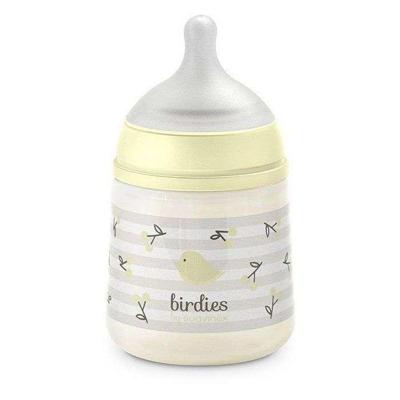 SUAVINEX Birdies Babyfles - SX Pro S Speen - 150 ml - 0 tot 3 maanden - Beige