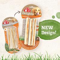 8in1 Delights chicken sticks hondensnacks 1 verpakking - thumbnail