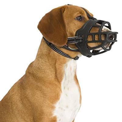 TRIXIE MUILKORF MUZZLE FLEX SILICONE ZWART M-L 22X26 CM