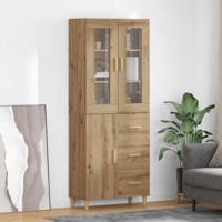 Hoge kast Artisan Eiken 69,5 x 34 x 180 cm Bewerkt hout - thumbnail