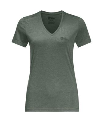 Jack wolfskin Crosstail T-shirt Dames Eucalyptus XL