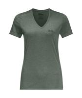 Jack wolfskin Crosstail T-shirt Dames Eucalyptus XL - thumbnail
