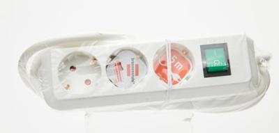 Brennenstuhl Eco-Line 3-voudige witte stekkerdoos met schakelaar | 1152920 - 1152920 - thumbnail