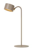 Lucide JOLAN - Oplaadbare Bureaulamp/Klemlamp/Wandlamp - Accu/Batterij - LED Dim to warm - 1x3,5W 2700K/5700K - Taupe - thumbnail