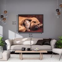 Clementoni legpuzzel hond en kat, 500st. - thumbnail