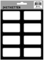 Etiketten A5 24 stuks Zwart - thumbnail