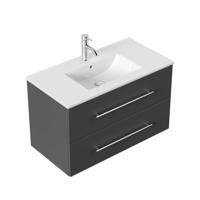 Wastafelkast Odin Antraciet 90 cm - thumbnail