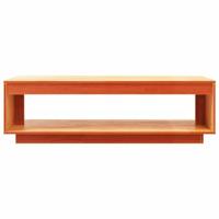 Salontafel 110x50x33,5 cm massief grenenhout wasbruin - thumbnail