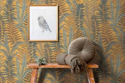 Livingwalls Famous Garden - Geel - Planten - 393472