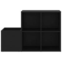 Opbergkast 105x35,5x70 cm spaanplaat zwart - thumbnail