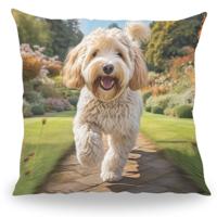 Kussen - Huisdier Portret - Labradoodle 1 - Pillow Buddies - thumbnail