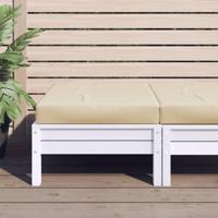 VidaXL Palletkussen 60x60x8 cm oxford stof beige - thumbnail