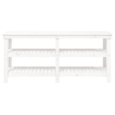 VidaXL Werkbank 181x50x80 cm massief grenenhout wit