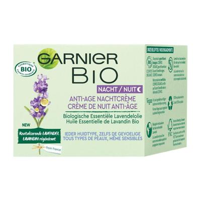 Garnier Skinactive Face Anti-Age Lavendel Nachtcrème - alle huidtypes, zelfs de gevoelige - 50 ml