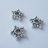 Nellie's Choice • floral spacers 20stuks silver nr. 3 - thumbnail