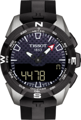 Horlogeband Tissot T1104204705101A / T110420 / T603039932 Rubber Zwart 22mm