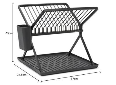 Brabantia sinkside inklapbaar afdruiprek dark grey