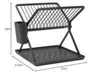 Brabantia SinkSide Inklapbaar Afdruiprek Antraciet - thumbnail