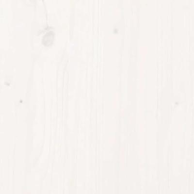 Bedframe extra lang zonder matras massief hout wit 90x210 cm