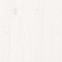 Bedframe extra lang zonder matras massief hout wit 90x210 cm - thumbnail