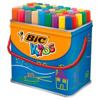 Bic Kids Viltstift Visacolor XL Ecolutions 48 stiften in een metalen doos - thumbnail