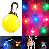 LED zaklamp hond kat kraag gloeiende hanger lichtgevende Bright decoratie kragen (geel) - thumbnail
