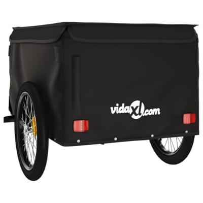 Fietstrailer 45 kg ijzer zwart