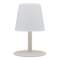 STANDY MINI CREAM Snoerloze tafellamp met crèmekleurige stalen voet - warm wit / koud witte LED voet - thumbnail