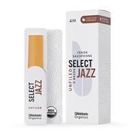 D&apos;Addario Woodwinds ORRS05TSX4M Organic Select Jazz Tenorsaxofoonriet, 4 medium, 5-pack, Unfiled - thumbnail