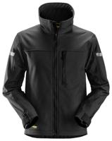 Snickers Workwear Softshell jack - AllroundWork - 1200 - zwart - maat L - thumbnail