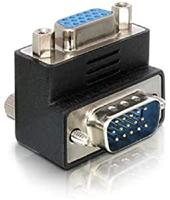 Delock 65171 VGA Adapter [1x D-sub stekker 15-polig - 1x D-sub bus 15-polig] Zwart 0 mm - thumbnail
