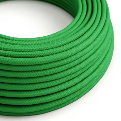 Strijkijzersnoer Groen - viscose | 10cm | Creative-Cables | Creative-Cables | Creative-Cables | Creative-Cables