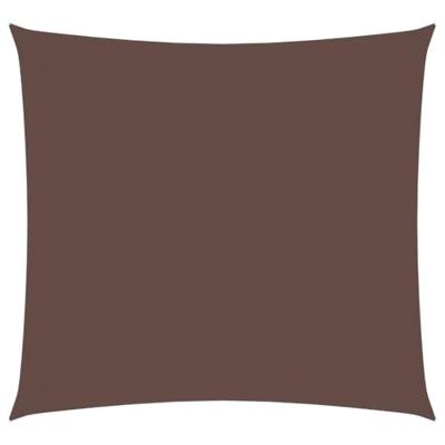 VidaXL Zonnescherm vierkant 2,5x2,5 m oxford stof bruin VidaXL Zonnescherm vierkant 2,5x2,5 m oxford stof bruin