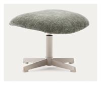 Kave Home Draaibare Hocker 'Teryl' Chenille, kleur Donkergroen - thumbnail