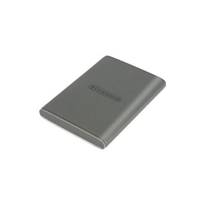Transcend ts1tesd360c esd360c external ssd, 1tb, usb 20gbps, type c, 2000 mb/s, 3d nand, gray