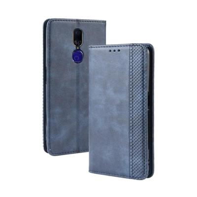 Magnetische Buckle retro Crazy Horse textuur horizontale Flip lederen case voor oppo F11 met houder & kaartsleuven & fotolijstjes (blauw) Magnetische Buckle retro Crazy Horse textuur horizontale Flip lederen case voor oppo F11 met houder & kaartsleuven & fotolijstjes (blauw)