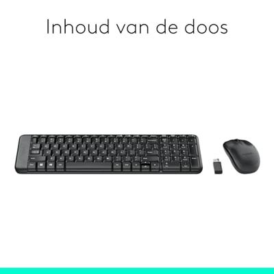 Logitech Wireless Combo MK220 toetsenbord + muis desktopset - thumbnail