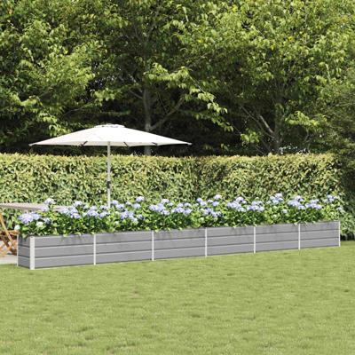 Plantenbak Lichtgrijs 480 x 50 x 45 cm Gegalvaniseerd staal
