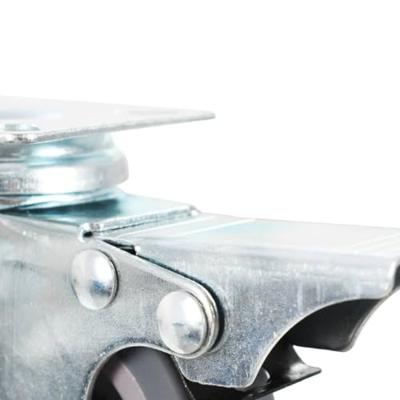 VidaXL Zwenkwielen met dubbele remmen 4 st 50 mm